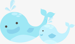 鲸鱼妈妈世界海洋日蓝色鲸鱼高清图片