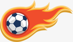 飞舞的足球空中飞舞的火焰足球矢量图高清图片