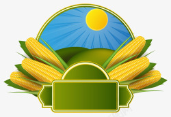 扁平画素材玉米农业矢量图高清图片