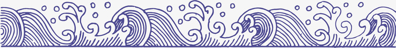 波浪纹古典创意水浪图标图标