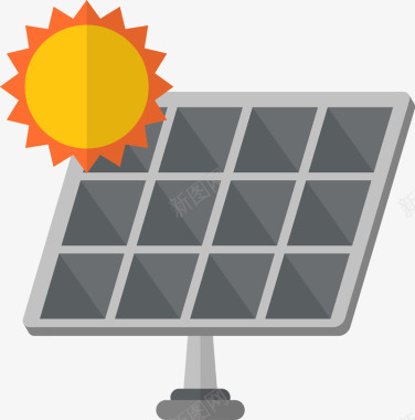 节能太阳能环保图标图标