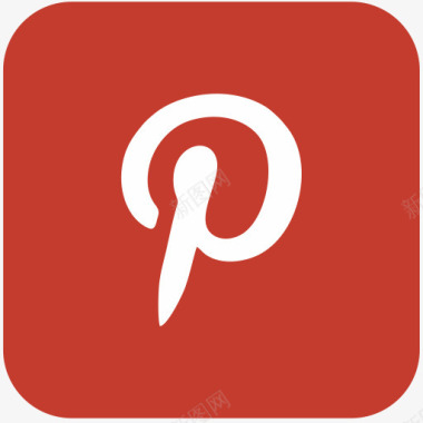 网络云标志标志标识PPinterest社交网络图标图标