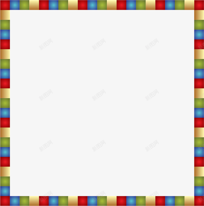 彩色方块边框png免抠素材_88icon https://88icon.com 儿童 彩色 方块 边框