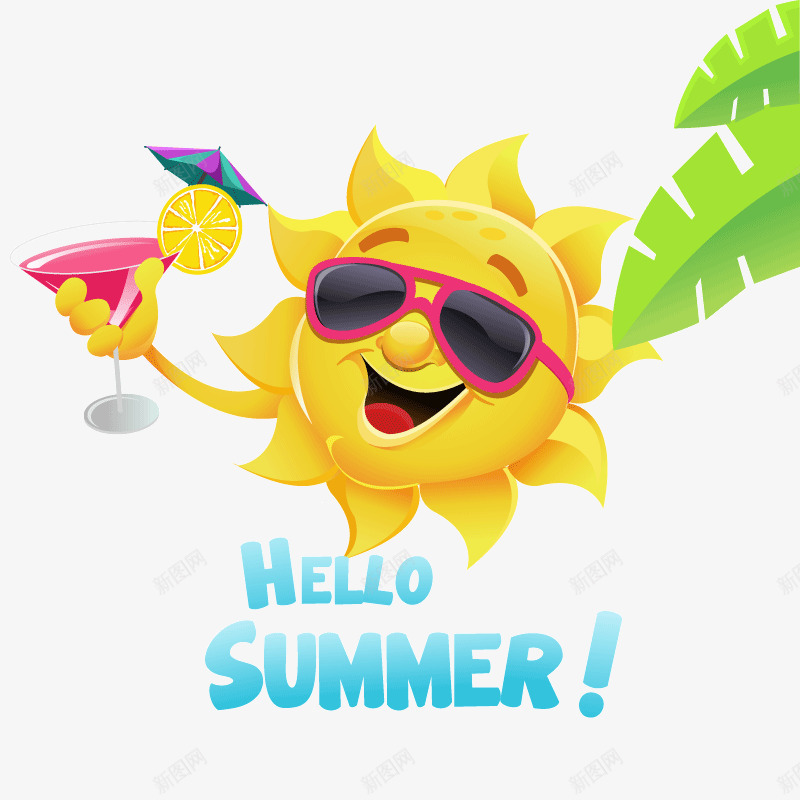 hellosummer卡通太阳夏日矢量图ai免抠素材_88icon https://88icon.com hellosummer 卡通 夏日 夏日矢量图 太阳 阳光 矢量图