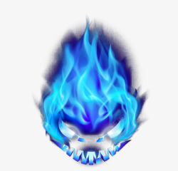 蓝色火焰素材