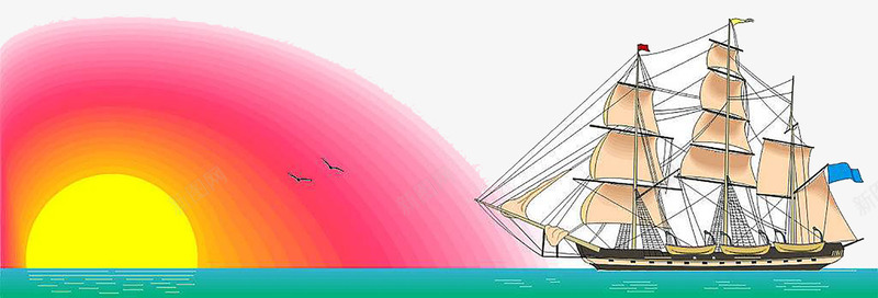 手绘海上太阳png免抠素材_88icon https://88icon.com 手绘日出 日出 早上的太阳 海上初升太阳 海上日出 海上朝阳 红色海上日出