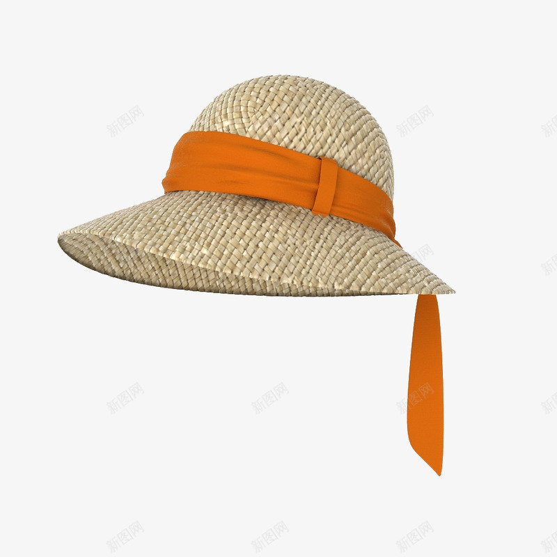 女士大檐帽png免抠素材_88icon https://88icon.com 产品实物 大檐帽 太阳帽 编织帽