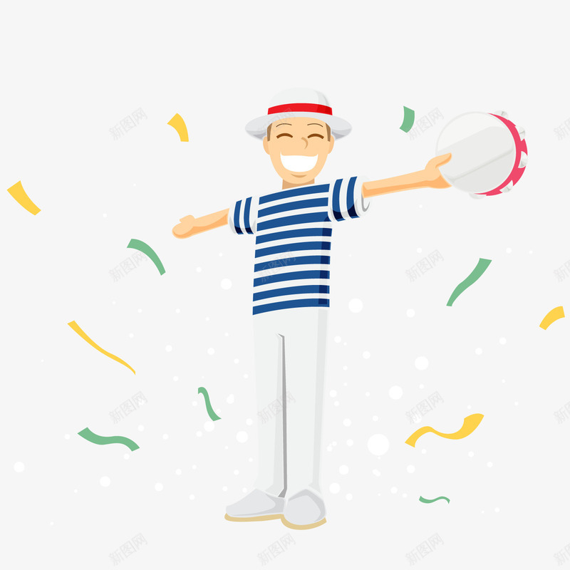 欢乐节庆png免抠素材_88icon https://88icon.com 庆祝 男性 节日 鼓乐