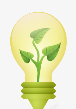 logo标准环保绿色图标灯泡绿叶高清图片