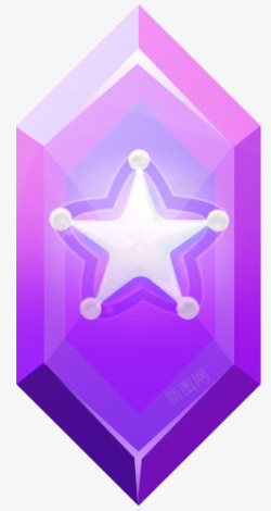 紫色炫光游戏标牌素材