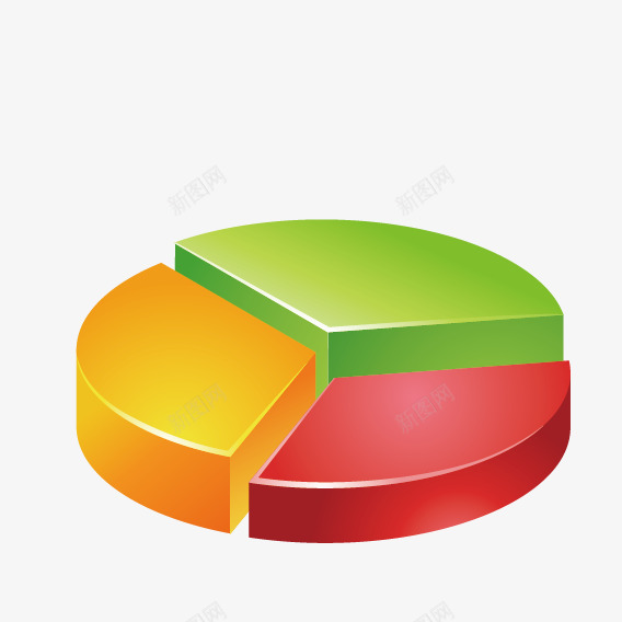 三色立体统计图表矢量图eps免抠素材_88icon https://88icon.com 分布 半圆 方块 统计 矢量图