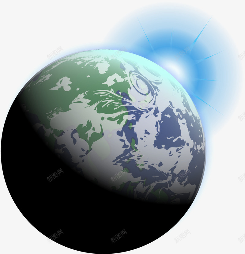 绿色卡通宇宙星球png免抠素材_88icon https://88icon.com 4月12号 世界航天日 地球 太空 宇宙 星球 梦幻星球