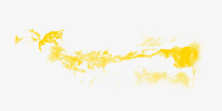 黄色的烟雾素材