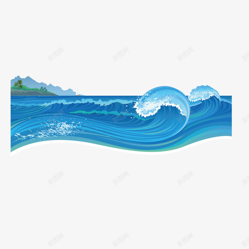 卡通浪花水浪矢量图ai免抠素材_88icon https://88icon.com 卡通 卡通浪花 水浪 波浪 浪花 矢量图