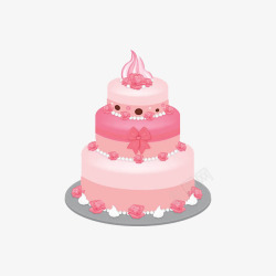 粉红色蛋糕素材
