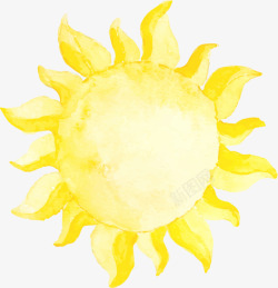 炎炎夏日手绘太阳素材