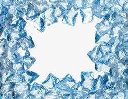 碎冰块碎冰块边框高清图片