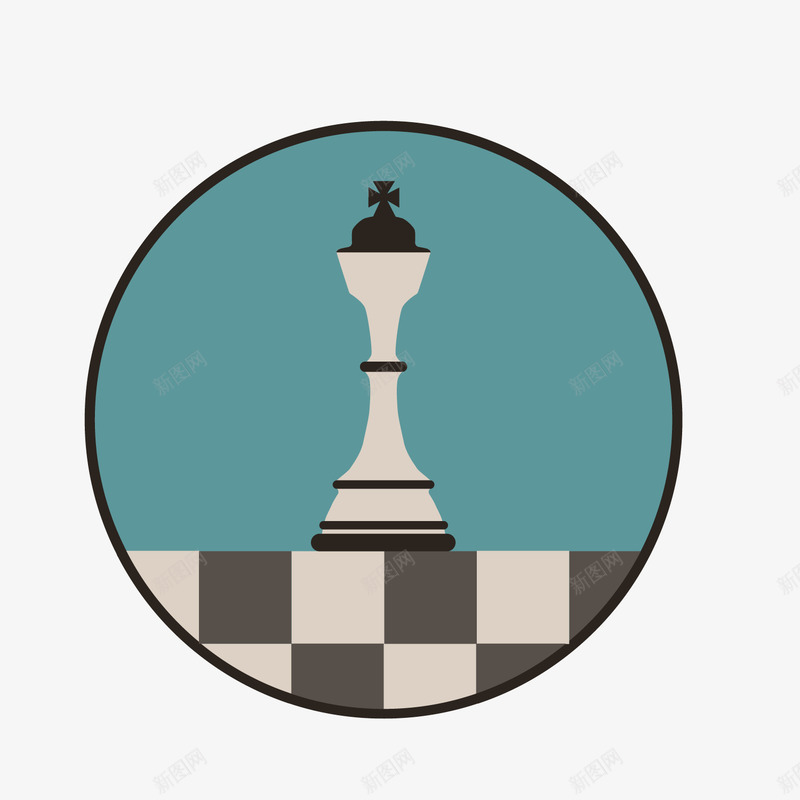 蓝色国际象棋png免抠素材_88icon https://88icon.com 圆形 娱乐 方块 智力 游戏 蓝色 象棋