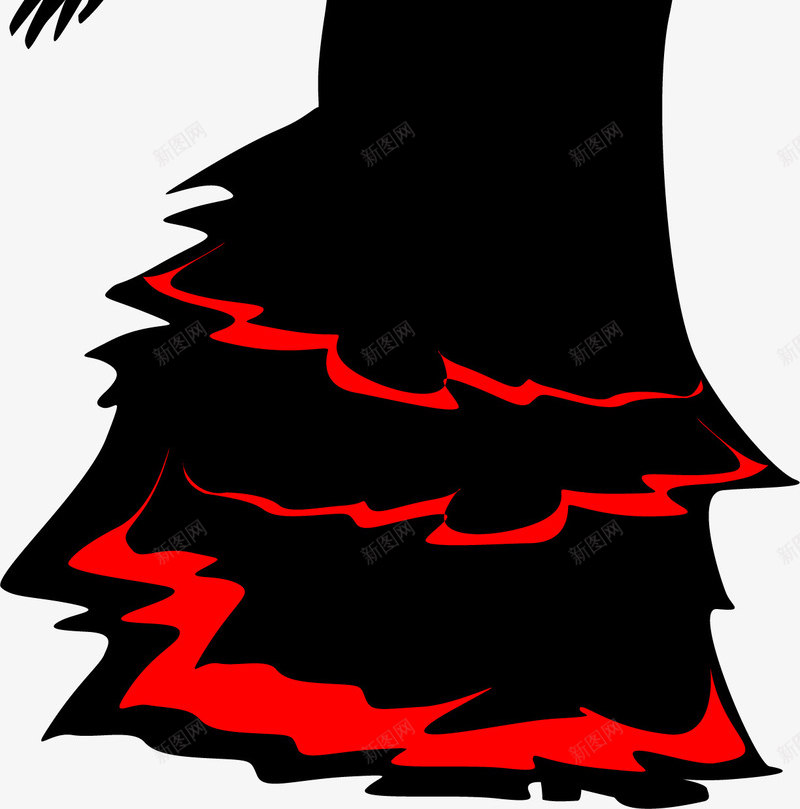 手绘黑色舞女图案矢量图eps免抠素材_88icon https://88icon.com 图案 女人 手绘 潮流 舞女 舞女图案 跳舞 黑红 矢量图