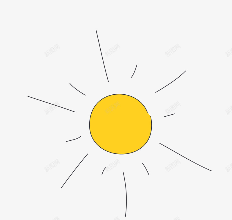 黄色简笔闪光太阳装饰矢量图eps免抠素材_88icon https://88icon.com 太阳装饰 矢量闪光太阳 简笔闪光 黄色闪光太阳 矢量图