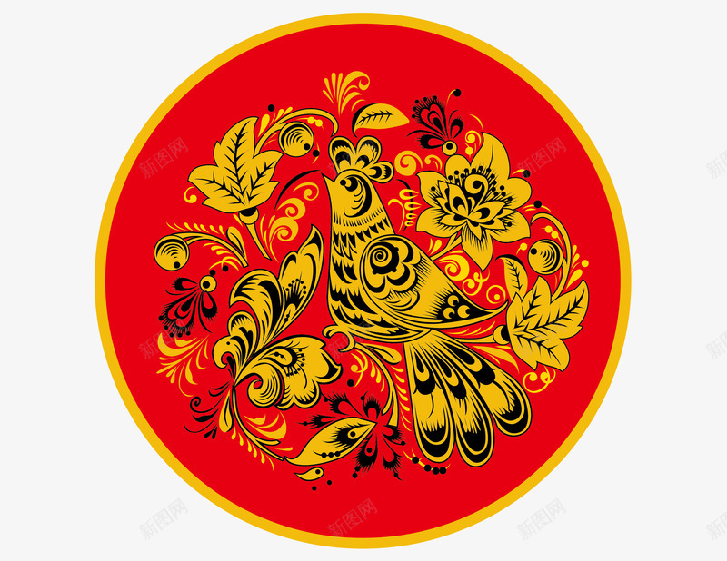 传统装饰花鸟纹样png免抠素材_88icon https://88icon.com 传统 花鸟纹样 装饰