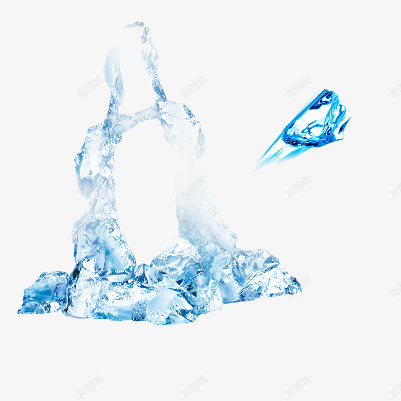 晶莹剔透的冰块png免抠素材_88icon https://88icon.com 冰 冰块 冰山 小冰块 晶莹冰块 模型