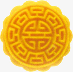 中秋节黄色方块开关月饼素材