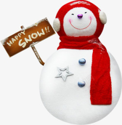 圣诞雪人装饰庆祝素材