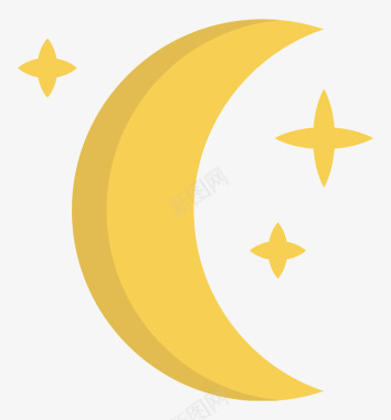 七夕月亮图标图标