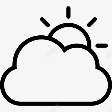 云阴天天气概述符号界面图标图标