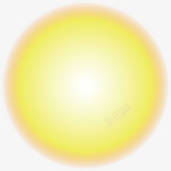 黄色太阳矢量图素材