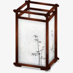 古典艺术竹子灯具素材