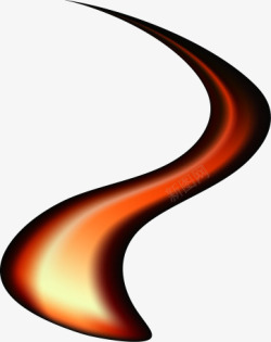 红色波浪火焰素材