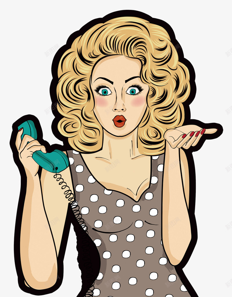打电话的女人png免抠素材_88icon https://88icon.com PNG图形 PNG装饰 卡通 女人 电话 装饰