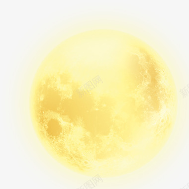 黄色梦幻月亮图标图标