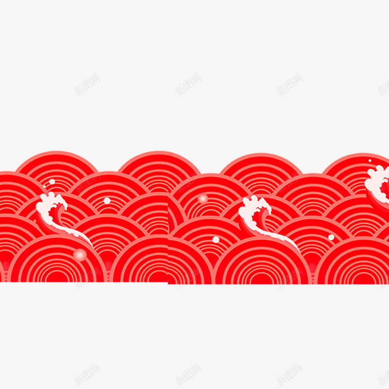 红色圆弧纹理波纹水面png免抠素材_88icon https://88icon.com 光泽 图案 波浪 浪花 红色 纹理 艺术 装饰 质感