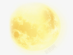 中秋月亮圆月黄色素材