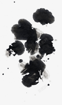 黑色毛笔笔刷13素材