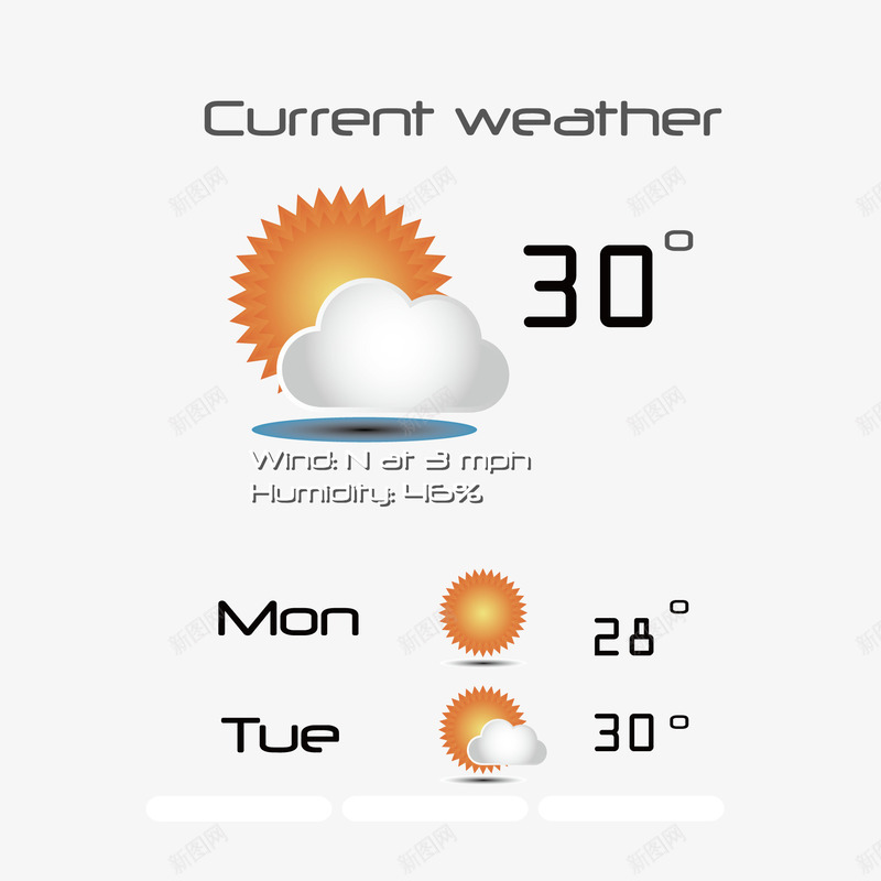 天气预报png免抠素材_88icon https://88icon.com 云 天气预报 太阳