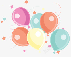 装饰卡通漂浮气球素材