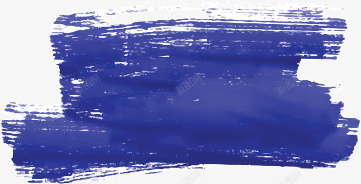 蓝色水条水蓝色水彩涂鸦花纹矢量图图标图标