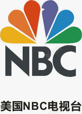 企业背景美国NBC电视logo矢量图图标图标