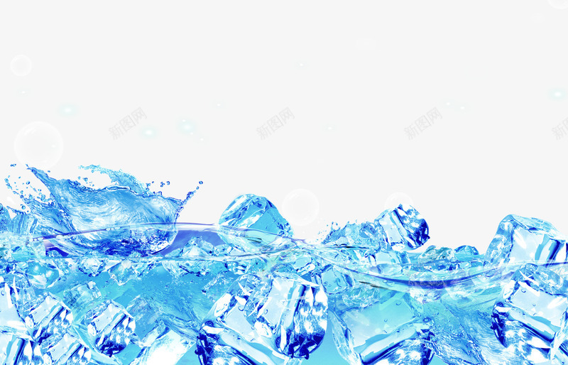蓝色冰块堆积png免抠素材_88icon https://88icon.com 冰块 堆积 蓝色 设计