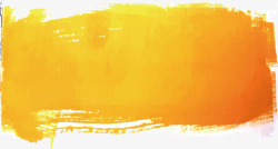黄色水彩涂鸦笔刷矢量图素材