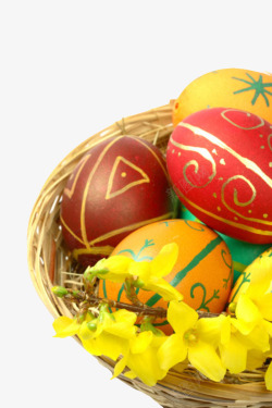 基督徒庆祝复活节带用宗教色彩的食用彩高清图片