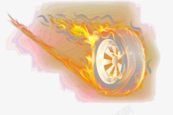 车毂火焰轮胎高清图片