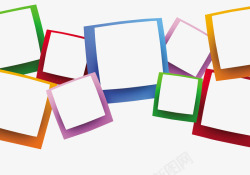 五颜六色的方块科技方块高清图片