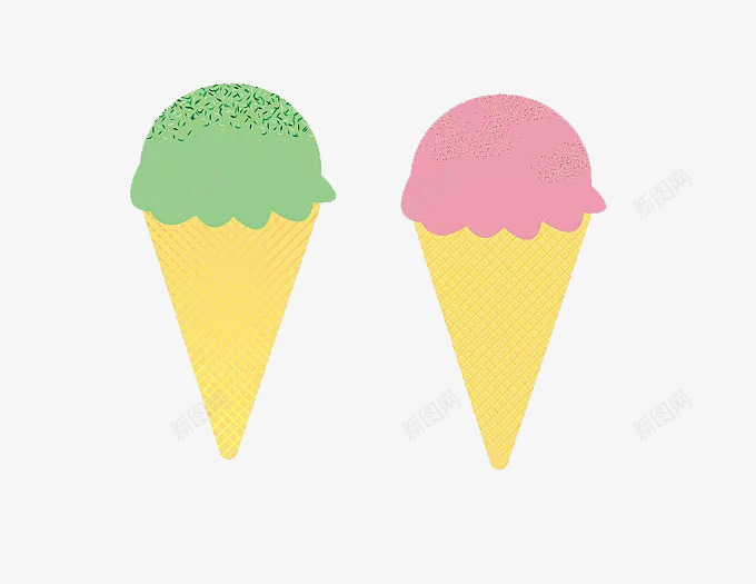冰淇淋卡通png免抠素材_88icon https://88icon.com 冰淇淋 冰淇淋粉 冷冻饮品 卡通 奶油 消暑 牛奶 甜品 高脂