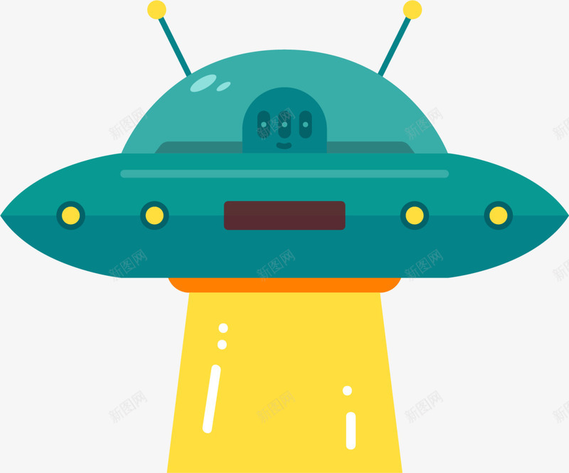绿色卡通外星人飞船png免抠素材_88icon https://88icon.com 4月12号 UFO 不明飞行物 世界航天日 太空 宇宙 飞碟 飞船