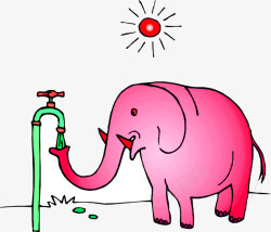 喝水的大象喝水的大象高清图片